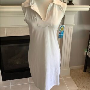 Banana Boat Dress Medium White UPF 50